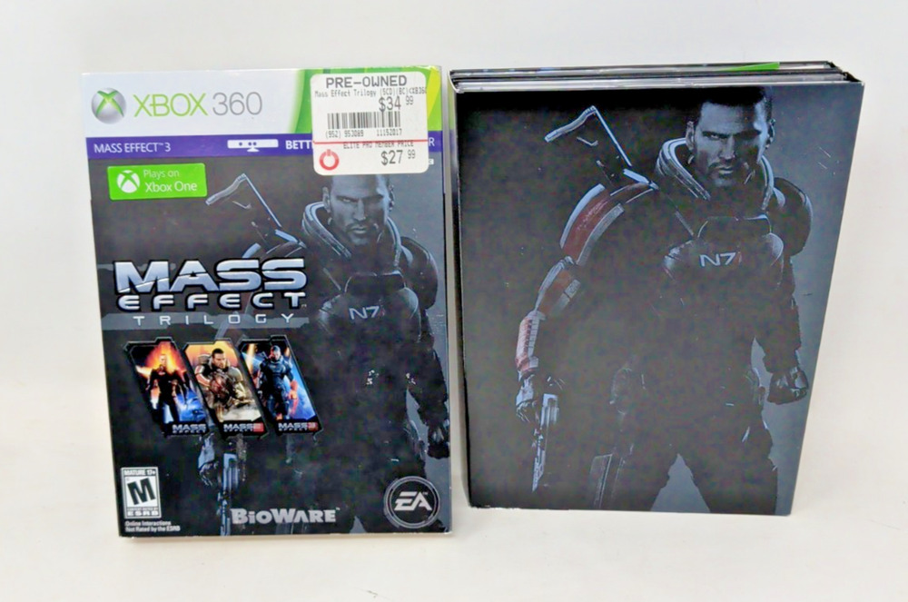 Mass Effect Trilogy (Microsoft Xbox 360, 2012) 5 Disc Set Complete W/ Slipcover